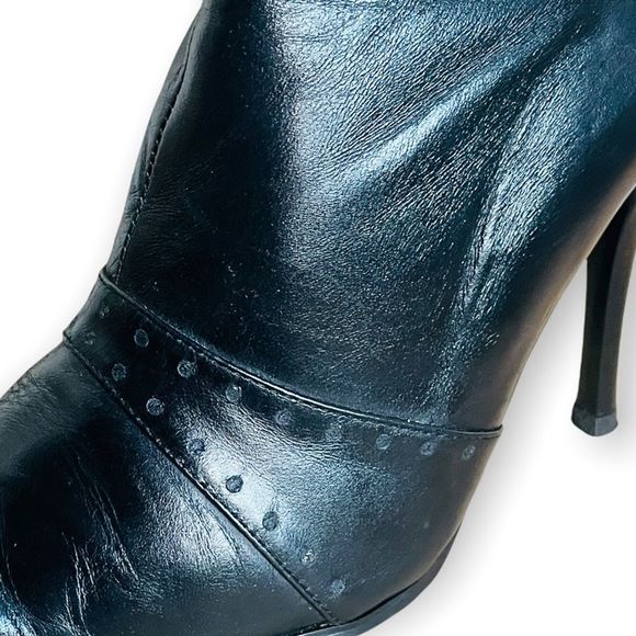 Dior authentic signature Black leather boots Point told heels 38 - Picture 5 of 10